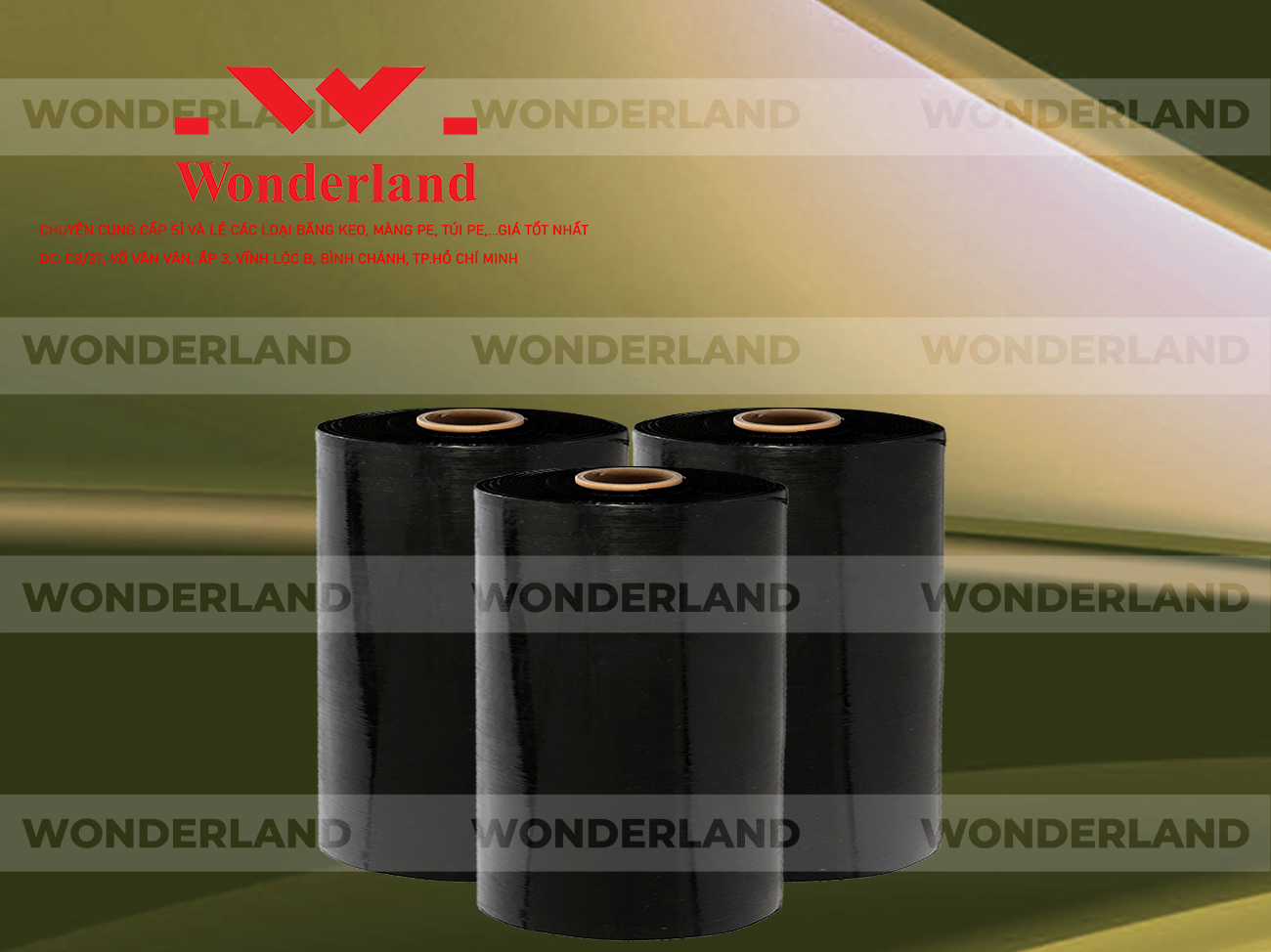 MÀNG PE ĐEN 13.2KG LÕI 1.2KG CHẤT LƯỢNG CAO WONDERLAND GIÁ SỈ TỐT NHẤT