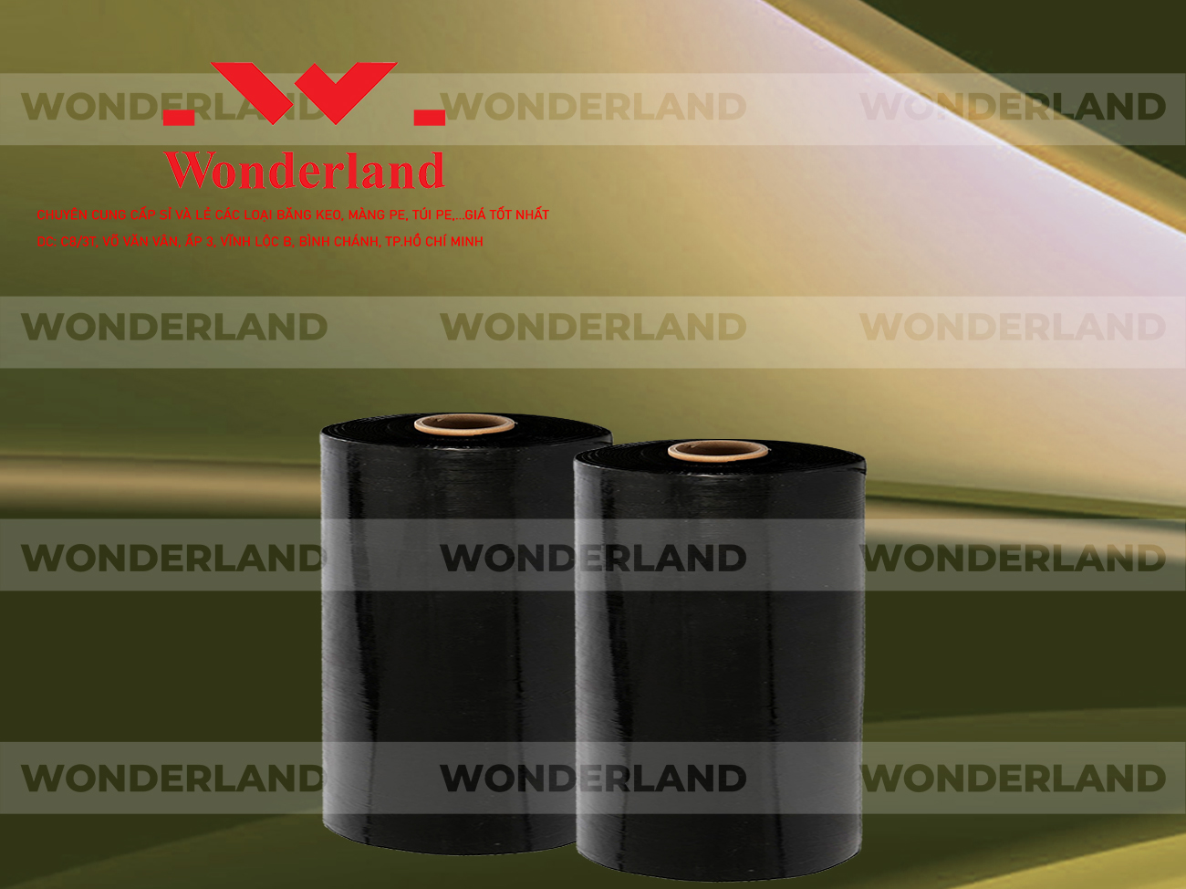 MÀNG PE ĐEN 13.2KG LÕI 1.2KG CHẤT LƯỢNG CAO WONDERLAND
