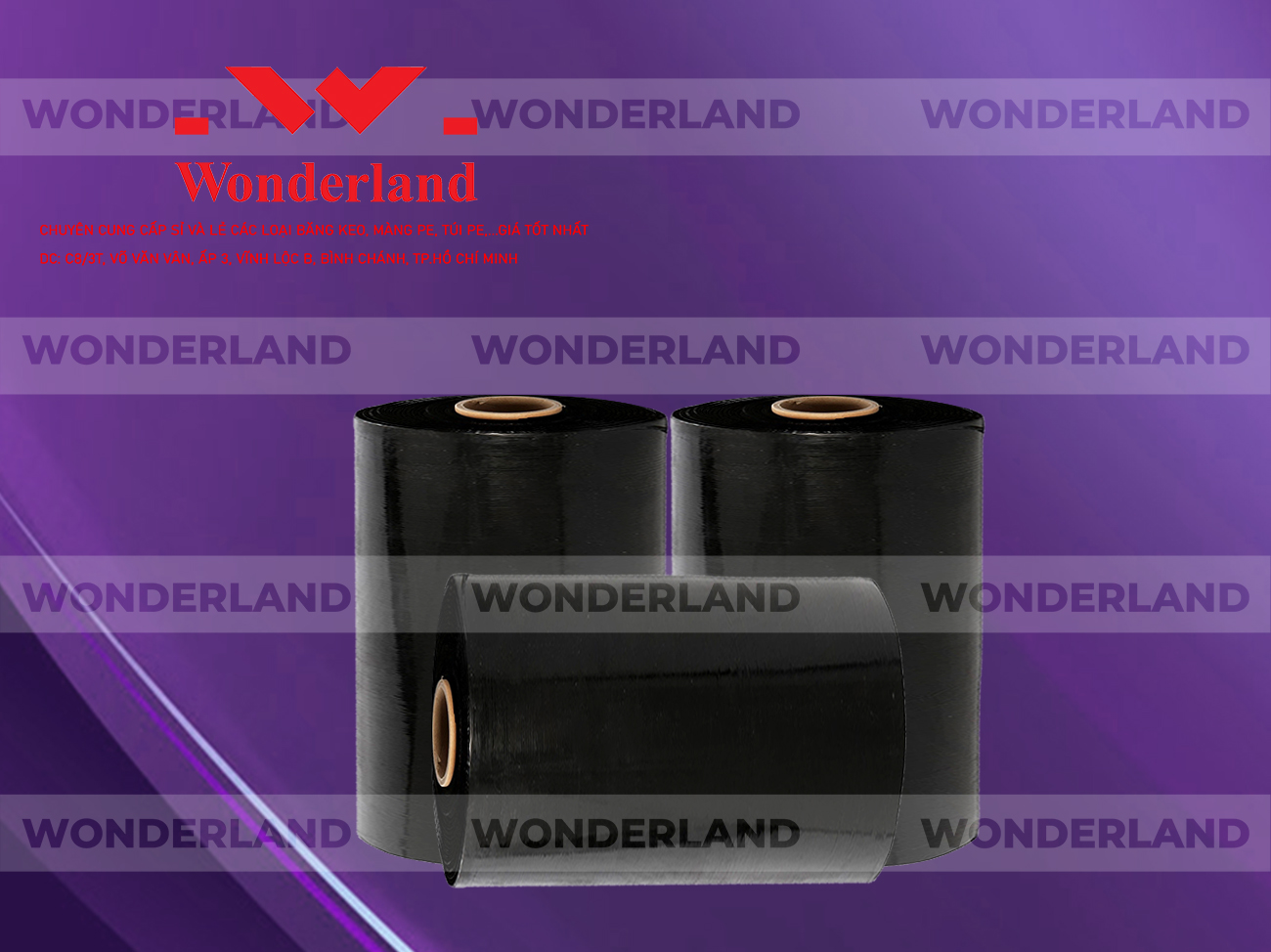 MÀNG PE ĐEN 13.3KG LÕI 1.2KG CHẤT LƯỢNG CAO WONDERLAND GIÁ SỈ TỐT NHẤT