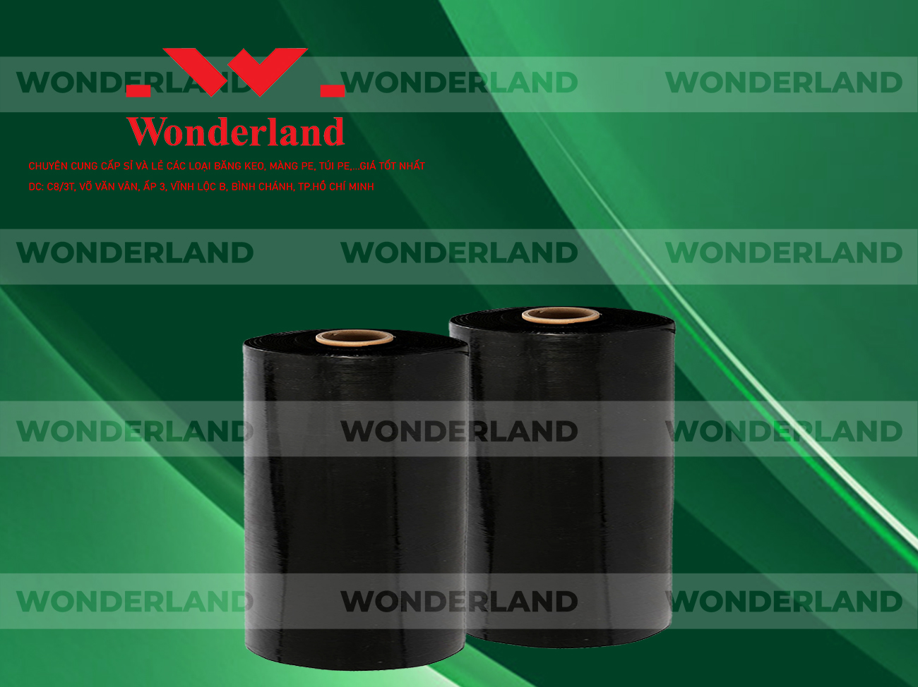 MÀNG PE ĐEN 13.4KG LÕI 1.2KG CHẤT LƯỢNG CAO WONDERLAND