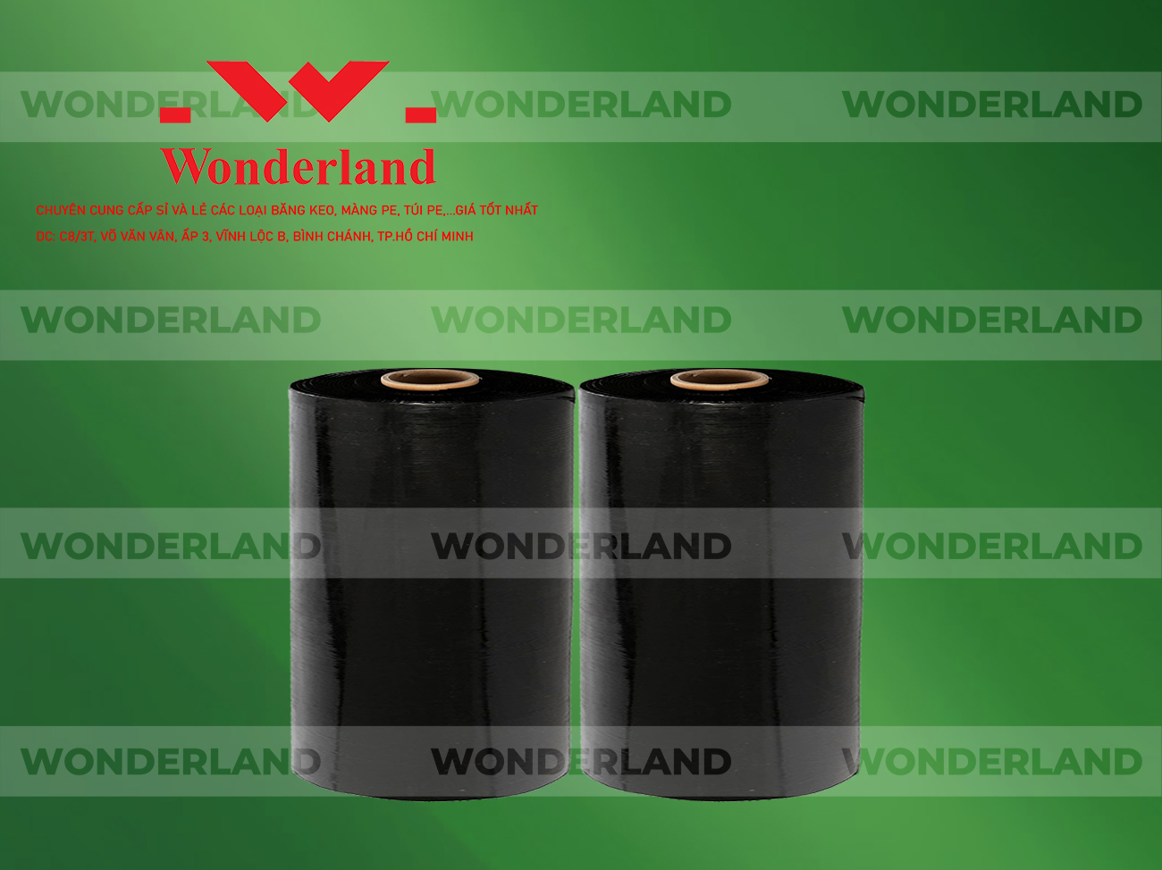 MÀNG PE ĐEN 13.6KG LÕI 1.2KG CHẤT LƯỢNG CAO WONDERLAND