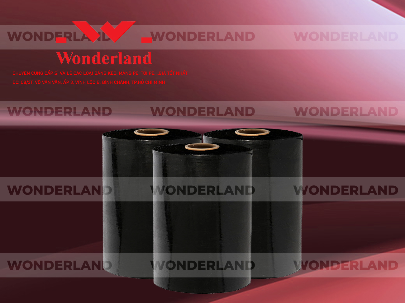 MÀNG PE ĐEN 13.7KG LÕI 1.2KG CHẤT LƯỢNG CAO WONDERLAND GIÁ SỈ TỐT NHẤT