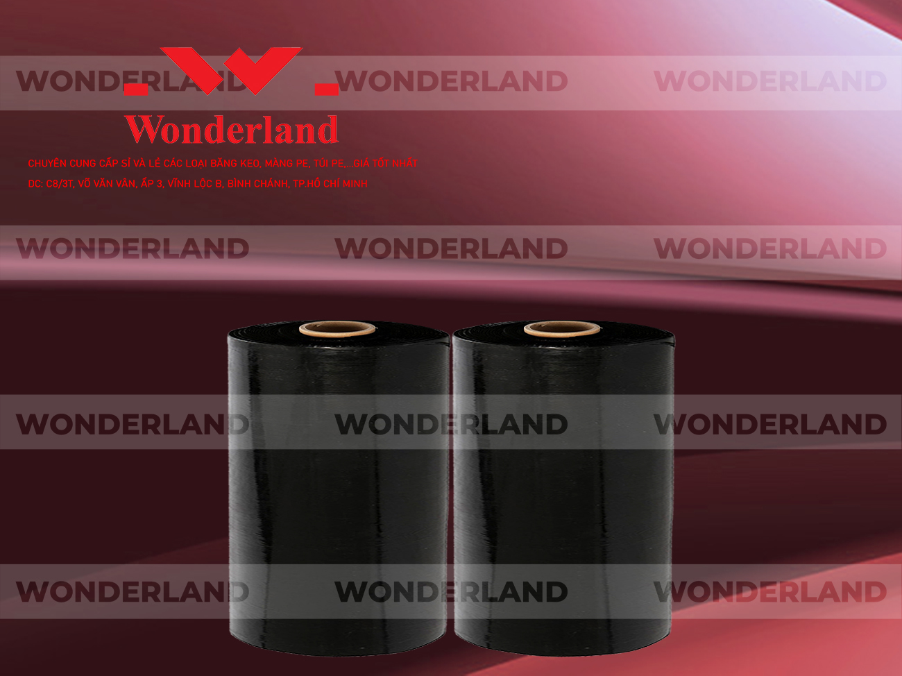 MÀNG PE ĐEN 13.7KG LÕI 1.2KG CHẤT LƯỢNG CAO WONDERLAND