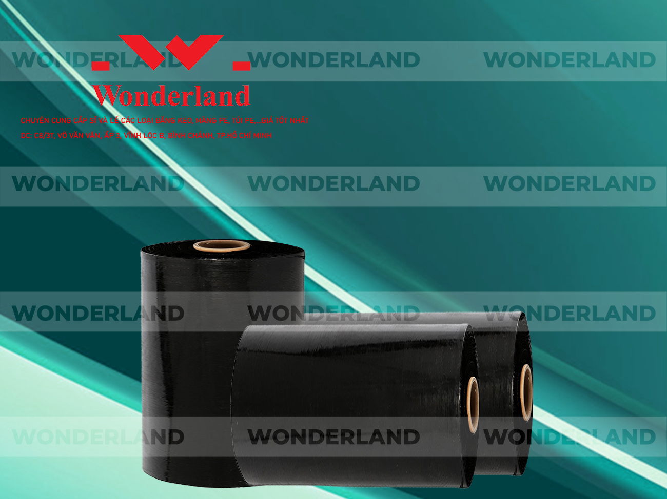 MÀNG PE ĐEN 13.8KG LÕI 1.2KG CHẤT LƯỢNG CAO WONDERLAND GIÁ SỈ TỐT NHẤT