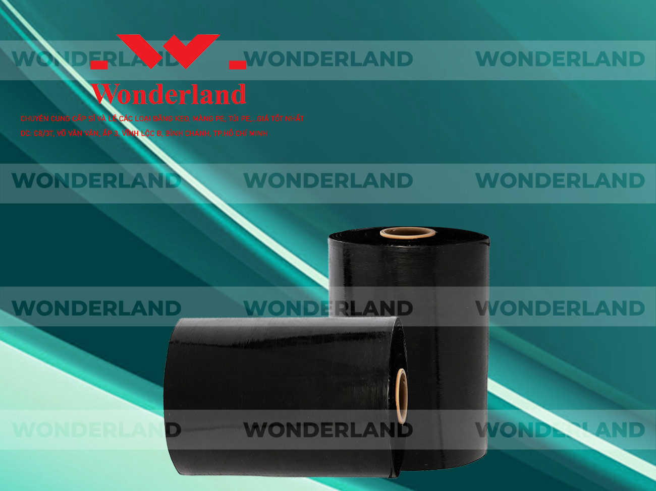 MÀNG PE ĐEN 13.8KG LÕI 1.2KG CHẤT LƯỢNG CAO WONDERLAND