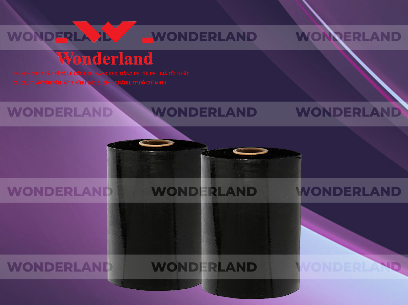 MÀNG PE ĐEN 13KG LÕI 1.2KG CHẤT LƯỢNG CAO WONDERLAND