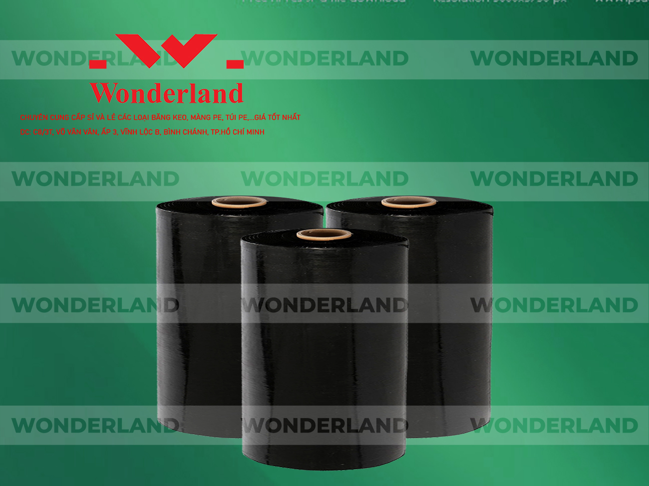MÀNG PE ĐEN 14.1KG LÕI 1.2KG CHẤT LƯỢNG CAO WONDERLAND GIÁ SỈ TỐT NHẤT