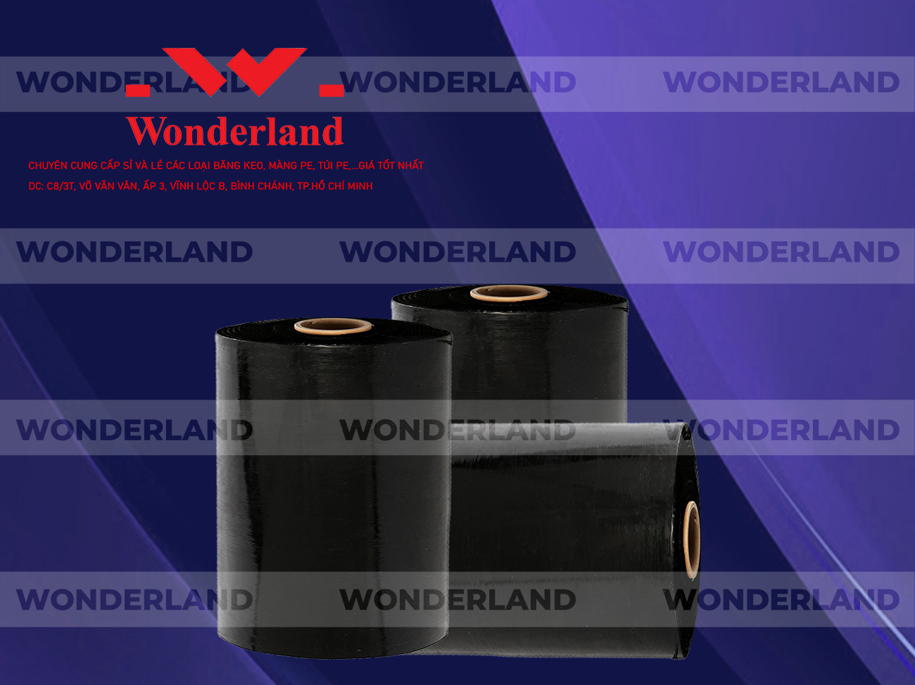 MÀNG PE ĐEN 14.2KG LÕI 1.2KG CHẤT LƯỢNG CAO WONDERLAND GIÁ SỈ TỐT NHẤT
