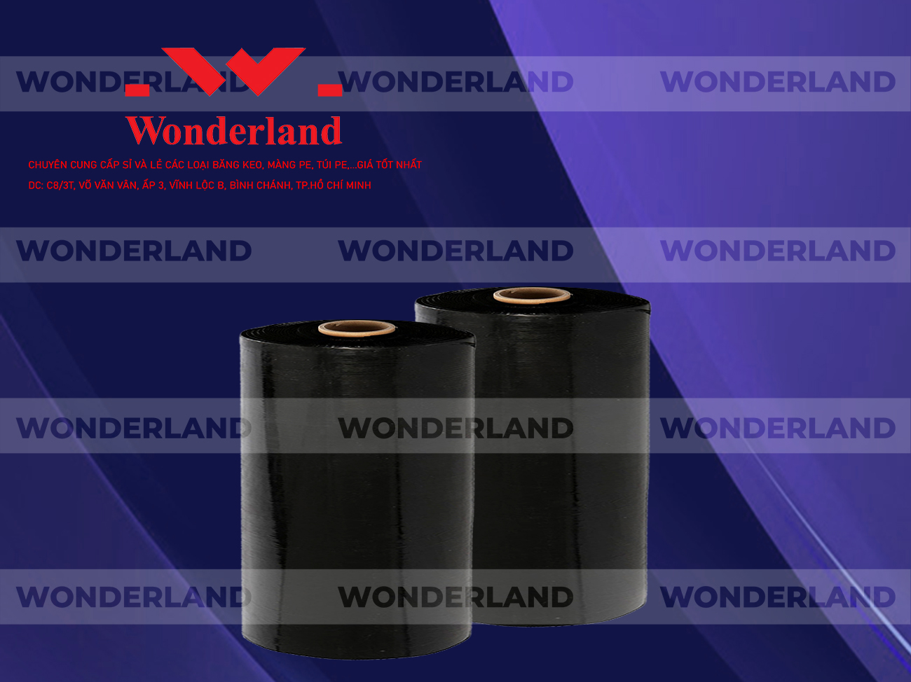 MÀNG PE ĐEN 14.2KG LÕI 1.2KG CHẤT LƯỢNG CAO WONDERLAND