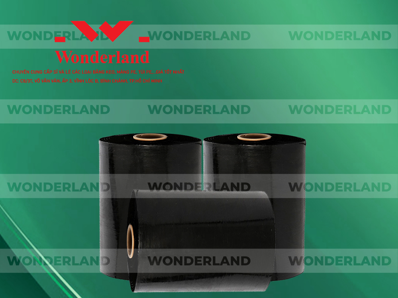 MÀNG PE ĐEN 14.3KG LÕI 1.2KG CHẤT LƯỢNG CAO WONDERLAND GIÁ SỈ TỐT NHẤT