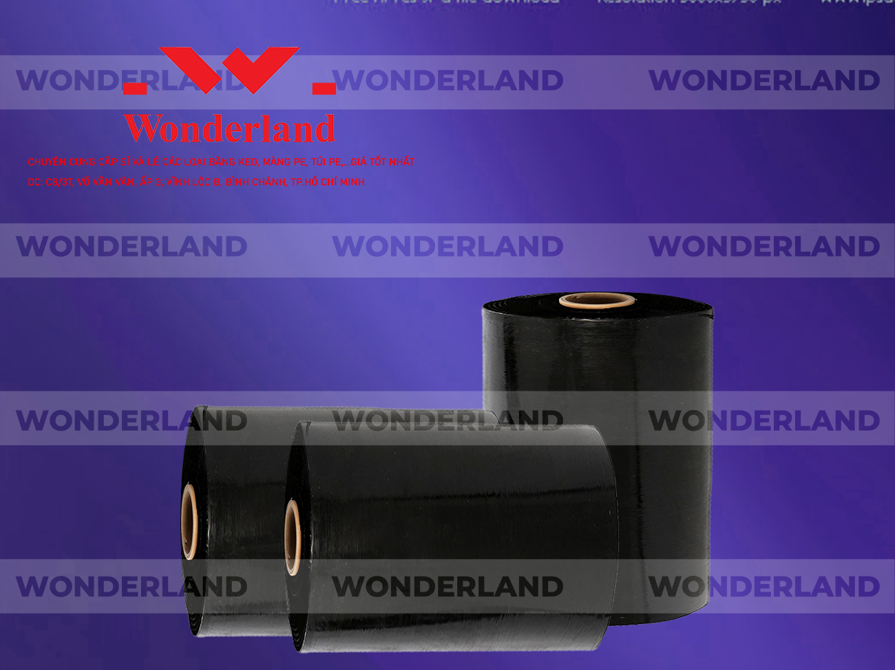MÀNG PE ĐEN 14.5KG LÕI 1.2KG CHẤT LƯỢNG CAO WONDERLAND GIÁ SỈ TỐT NHẤT