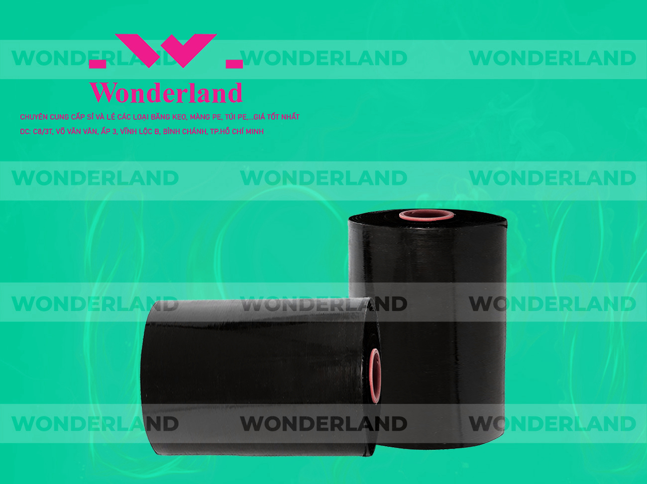 MÀNG PE ĐEN 14.6KG LÕI 1.2KG CHẤT LƯỢNG CAO WONDERLAND