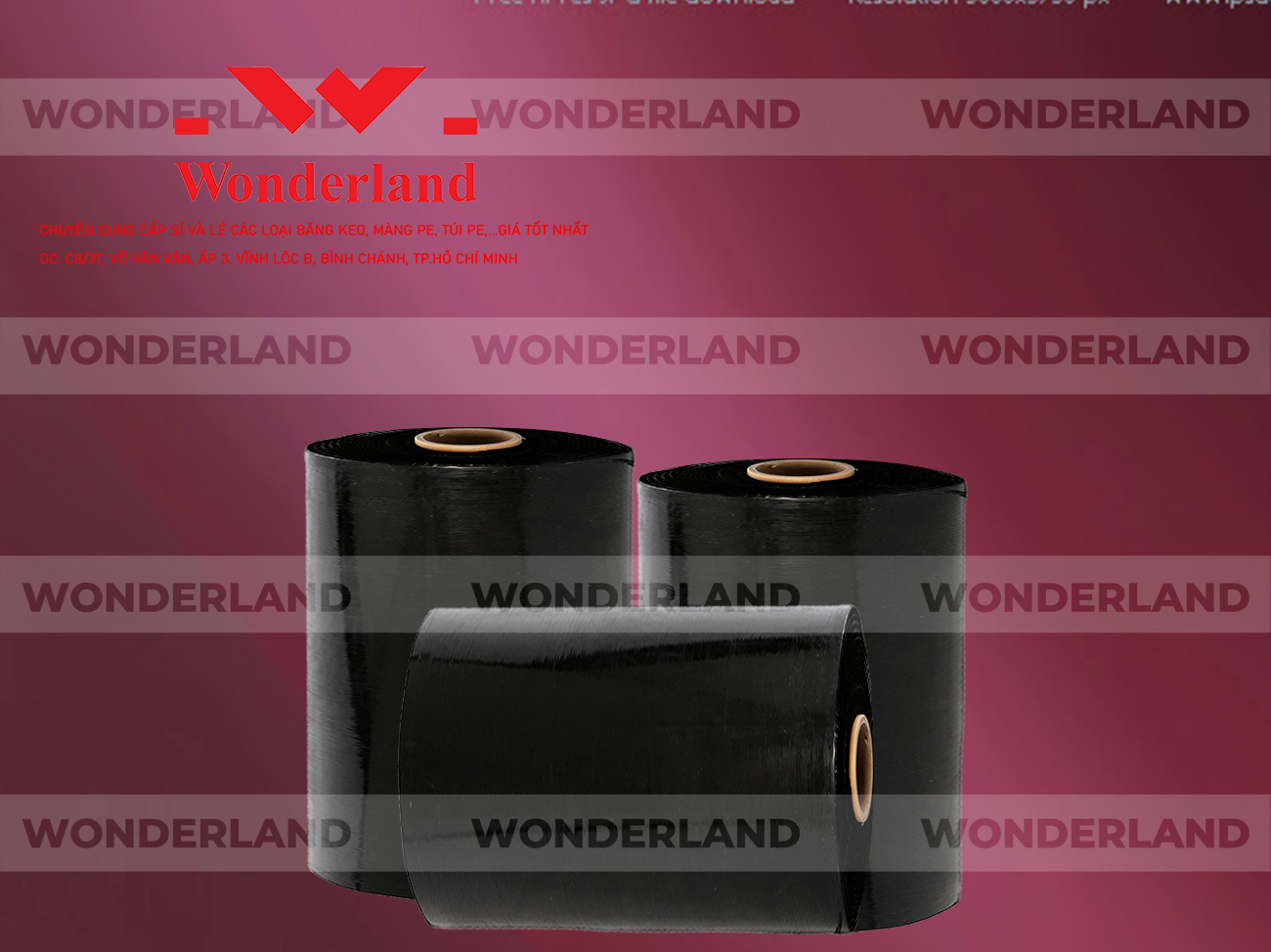 MÀNG PE ĐEN 14.7KG LÕI 1.2KG CHẤT LƯỢNG CAO WONDERLAND GIÁ SỈ TỐT NHẤT