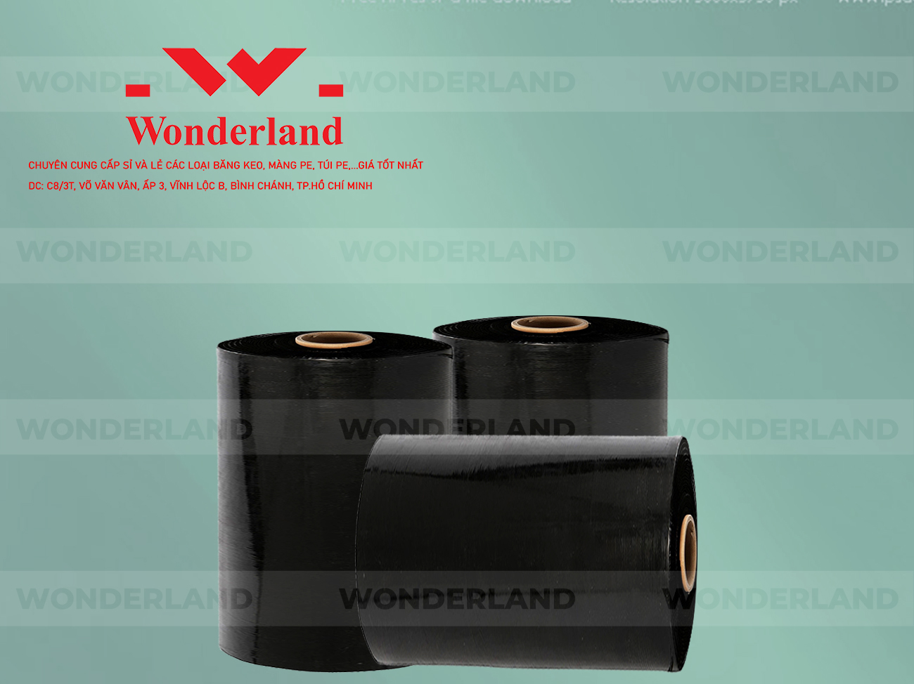 MÀNG PE ĐEN 15.1KG LÕI 1.2KG CHẤT LƯỢNG CAO WONDERLAND GIÁ SỈ TỐT NHẤT
