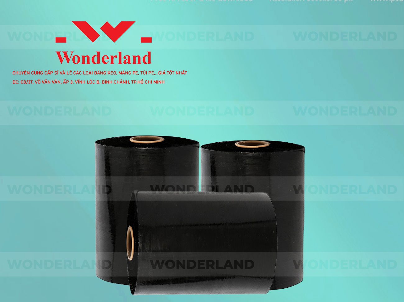 MÀNG PE ĐEN 15.2KG LÕI 1.2KG CHẤT LƯỢNG CAO WONDERLAND GIÁ SỈ TỐT NHẤT