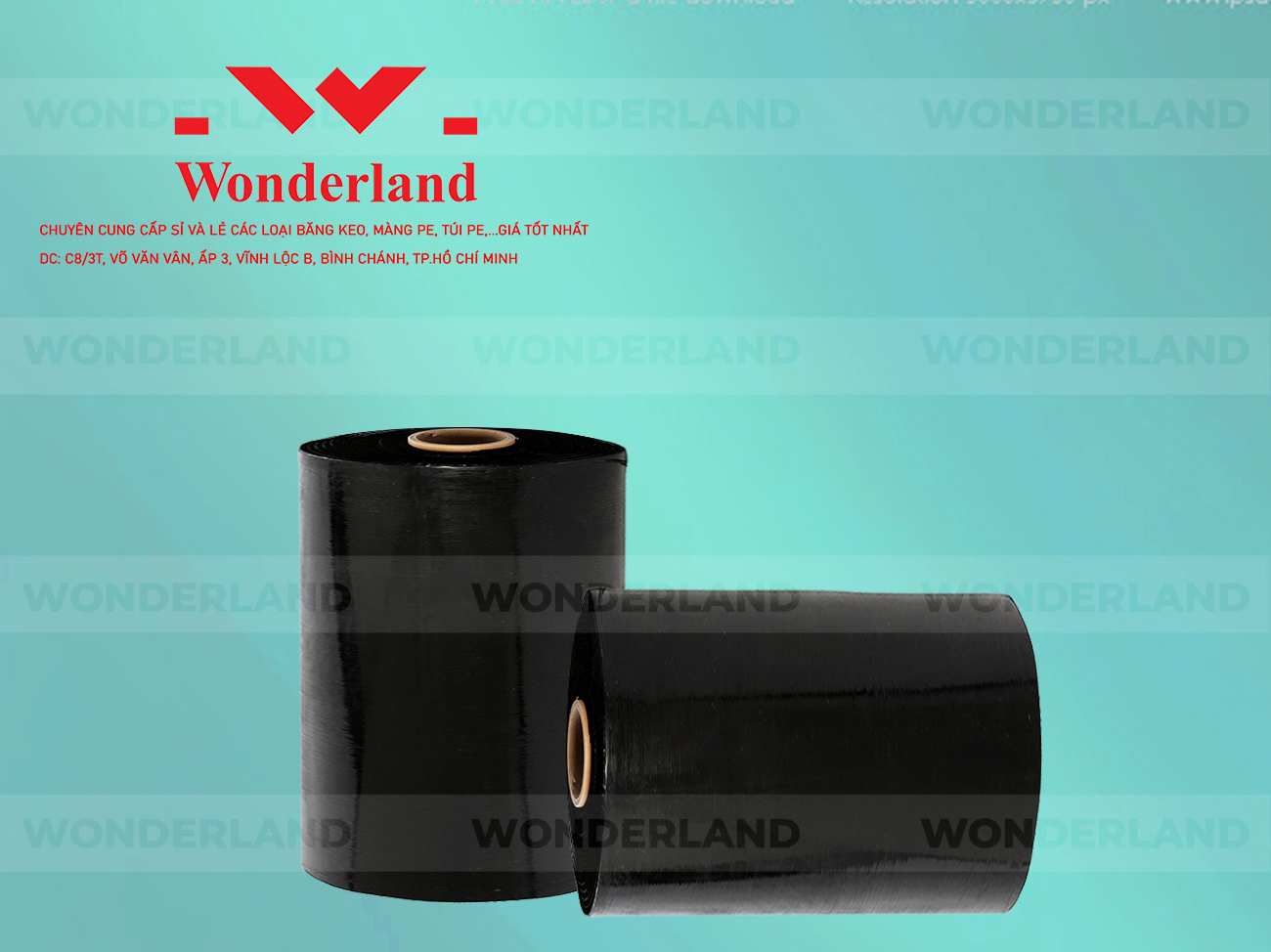 MÀNG PE ĐEN 15.2KG LÕI 1.2KG CHẤT LƯỢNG CAO WONDERLAND