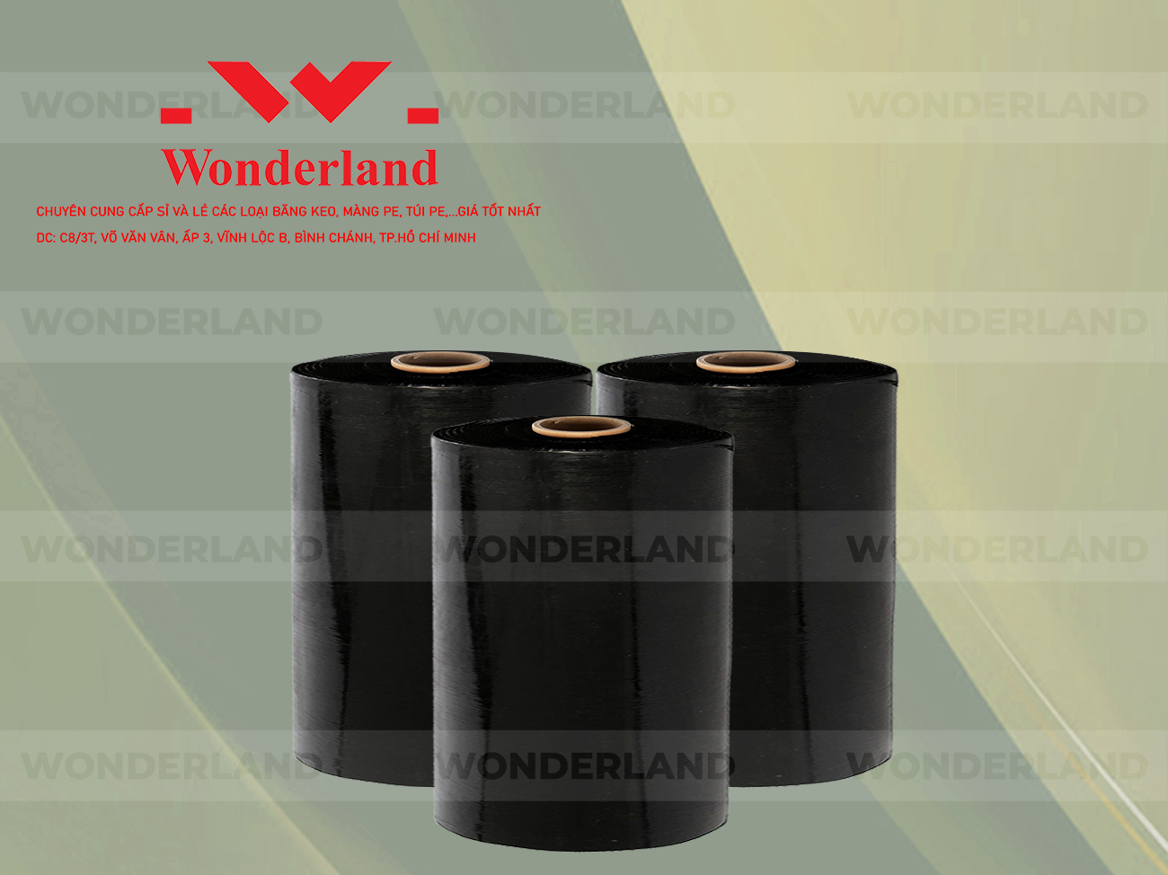 MÀNG PE ĐEN 15.5KG LÕI 1.2KG CHẤT LƯỢNG CAO WONDERLAND GIÁ SỈ TỐT NHẤT