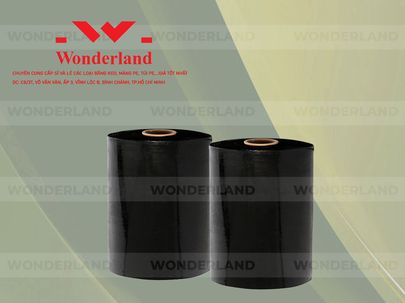 MÀNG PE ĐEN 15.5KG LÕI 1.2KG CHẤT LƯỢNG CAO WONDERLAND