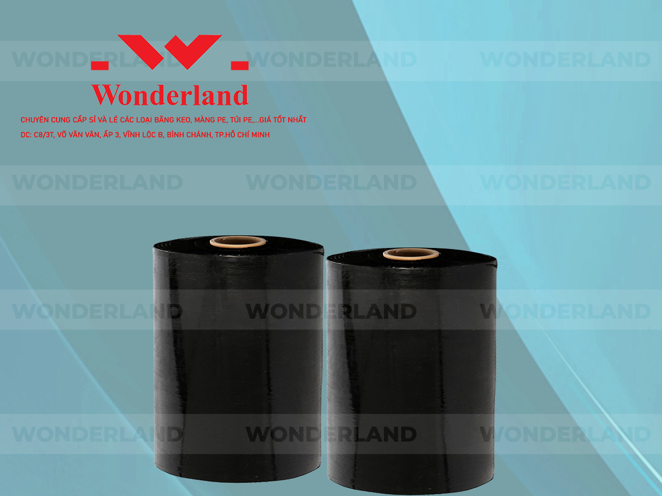 MÀNG PE ĐEN 15.7KG LÕI 1.2KG CHẤT LƯỢNG CAO WONDERLAND
