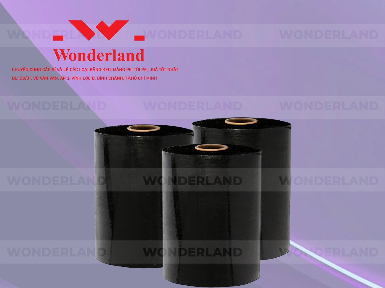 MÀNG PE ĐEN 15.9KG LÕI 1.2KG CHẤT LƯỢNG CAO WONDERLAND GIÁ SỈ TỐT NHẤT
