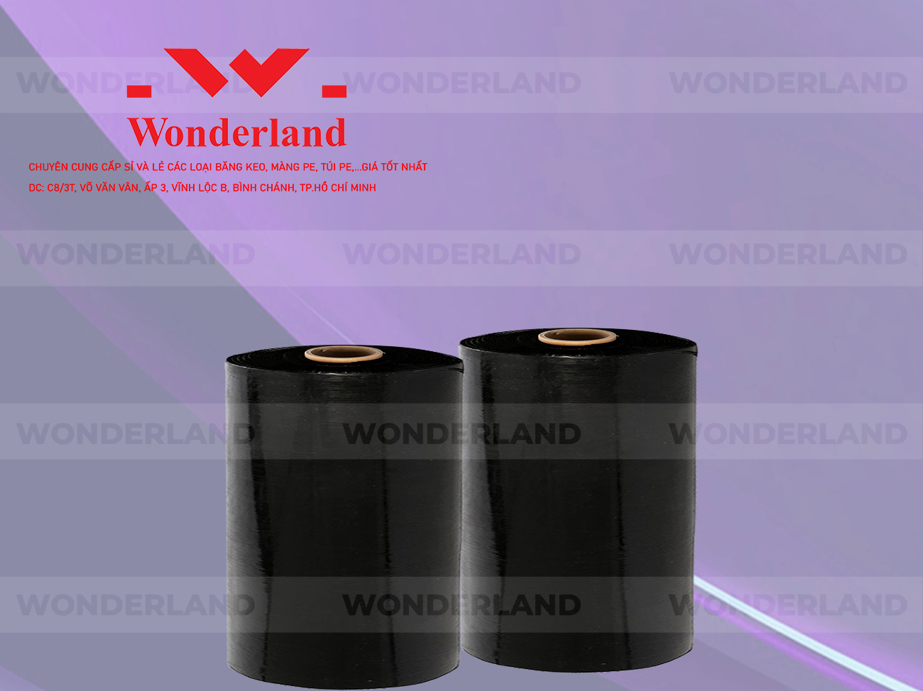 MÀNG PE ĐEN 15.9KG LÕI 1.2KG CHẤT LƯỢNG CAO WONDERLAND