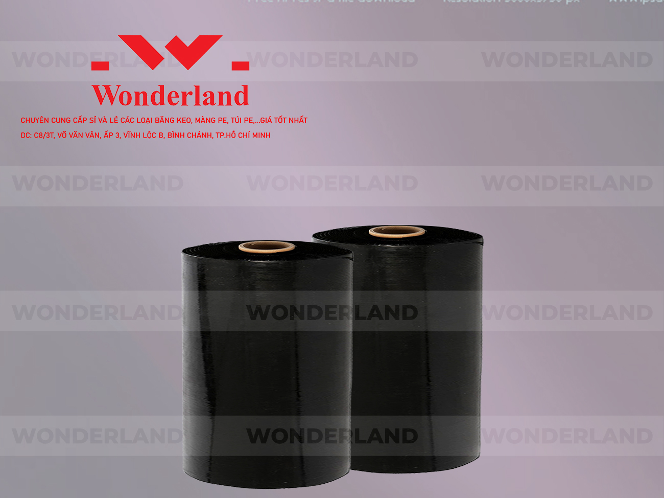MÀNG PE ĐEN 15KG LÕI 1.2KG CHẤT LƯỢNG CAO WONDERLAND