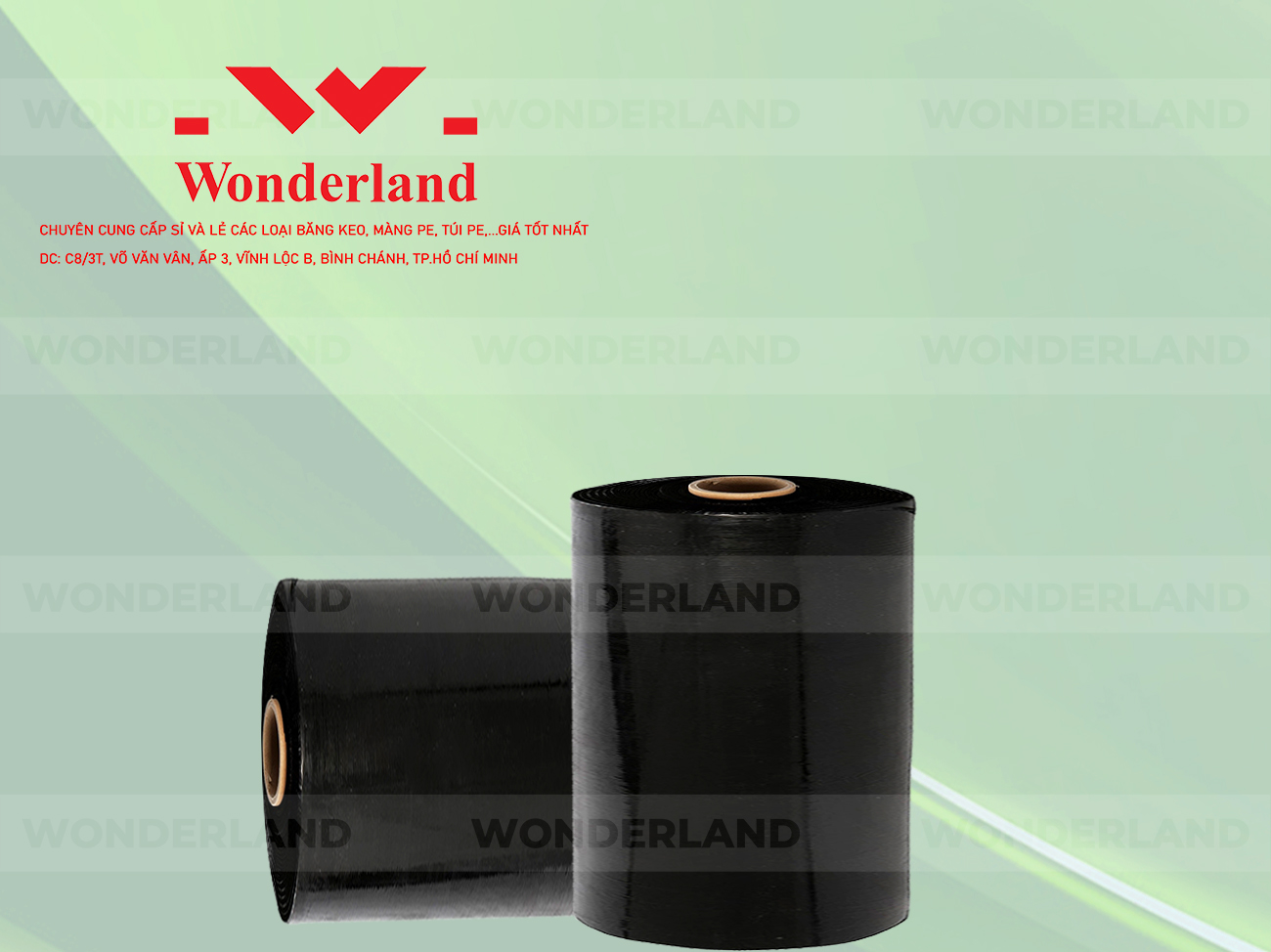 MÀNG PE ĐEN 16.2KG LÕI 1.2KG CHẤT LƯỢNG CAO WONDERLAND