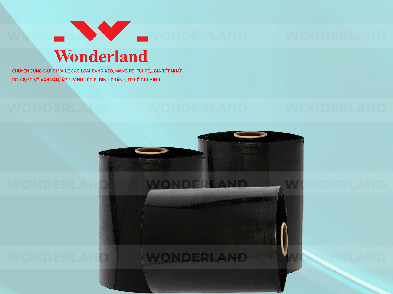 MÀNG PE ĐEN 16.3KG LÕI 1.2KG CHẤT LƯỢNG CAO WONDERLAND GIÁ SỈ TỐT NHẤT
