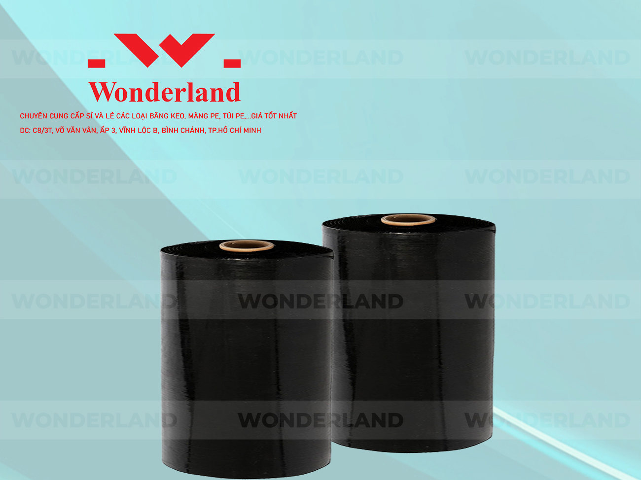 MÀNG PE ĐEN 16.3KG LÕI 1.2KG CHẤT LƯỢNG CAO WONDERLAND