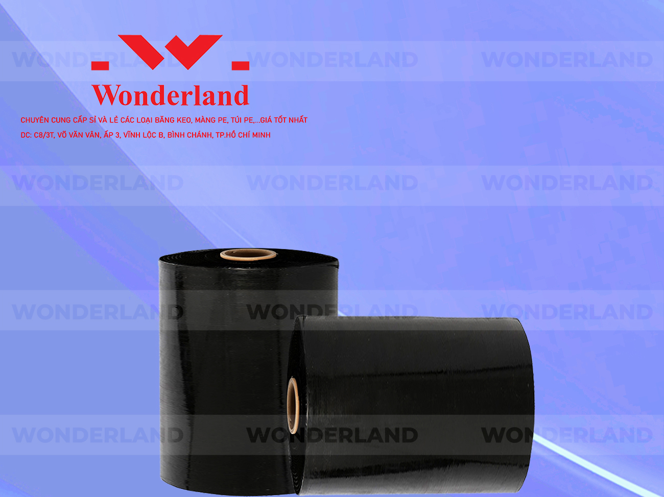 MÀNG PE ĐEN 16.4KG LÕI 1.2KG CHẤT LƯỢNG CAO WONDERLAND