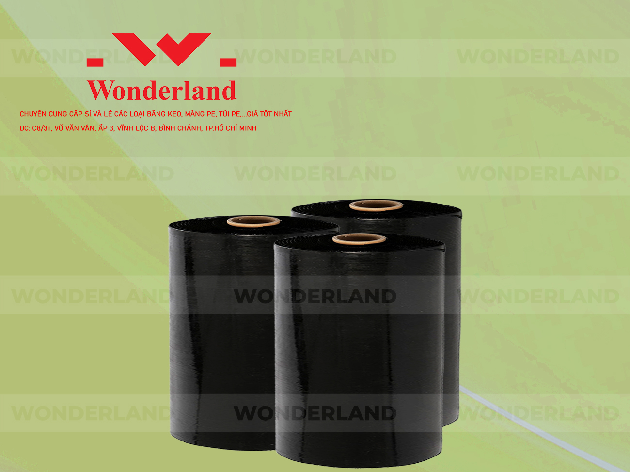 MÀNG PE ĐEN 16.8KG LÕI 1.2KG CHẤT LƯỢNG CAO WONDERLAND GIÁ SỈ TỐT NHẤT