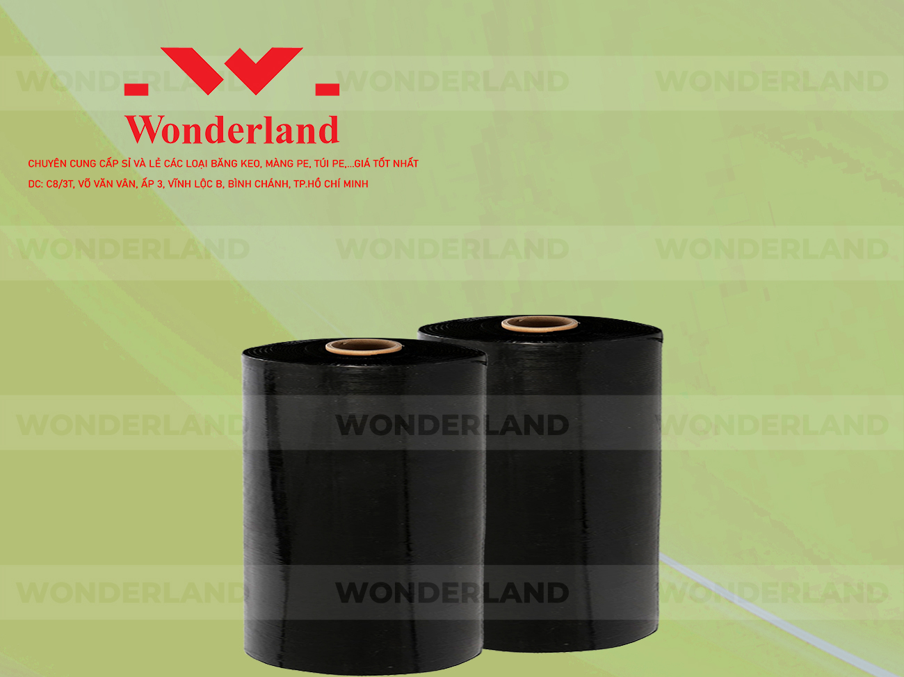MÀNG PE ĐEN 16.8KG LÕI 1.2KG CHẤT LƯỢNG CAO WONDERLAND