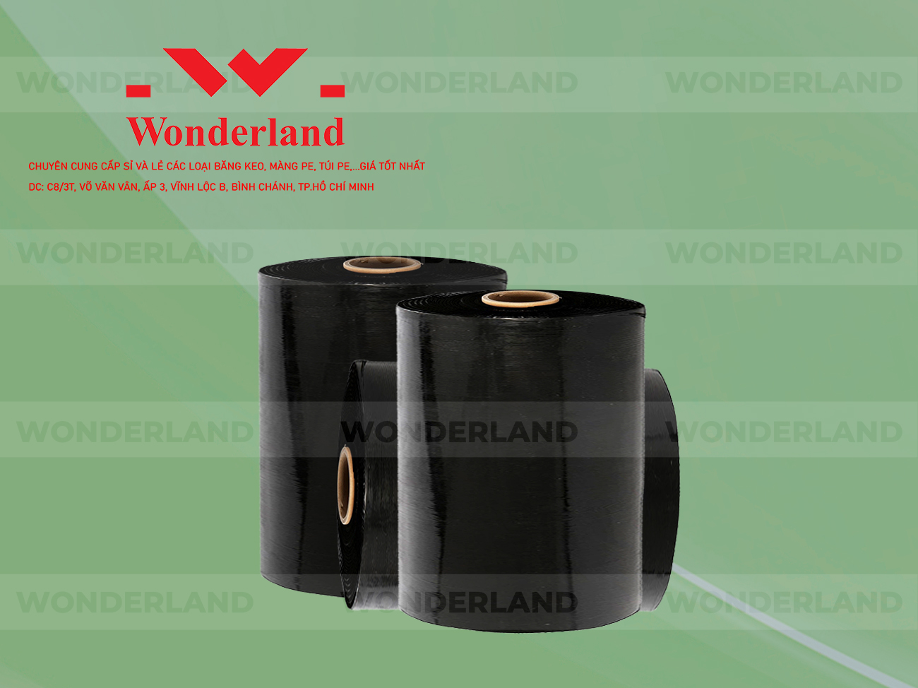 MÀNG PE ĐEN 16.9KG LÕI 1.2KG CHẤT LƯỢNG CAO WONDERLAND GIÁ SỈ TỐT NHẤT