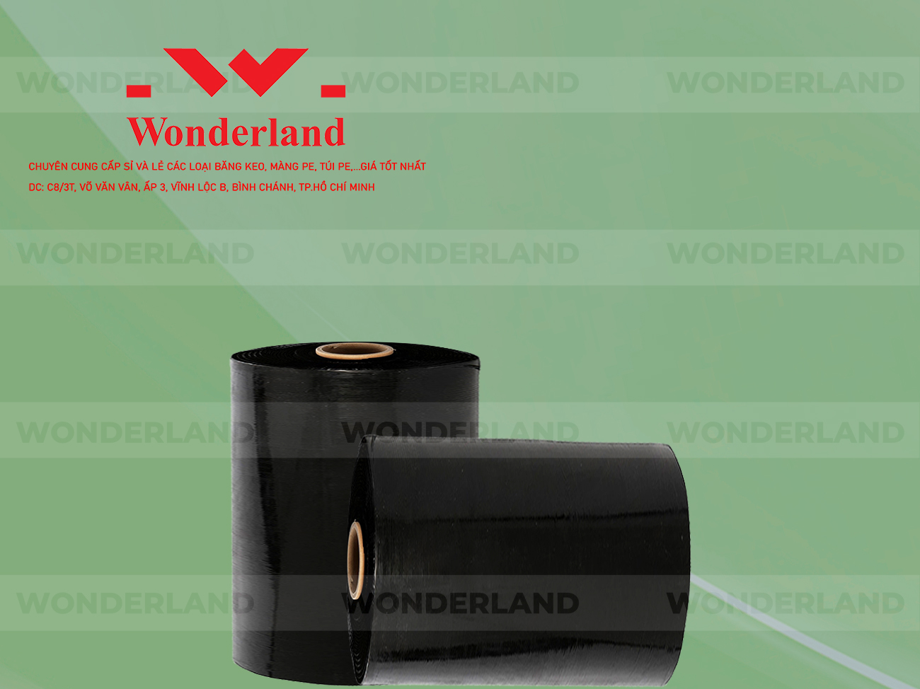 MÀNG PE ĐEN 16.9KG LÕI 1.2KG CHẤT LƯỢNG CAO WONDERLAND