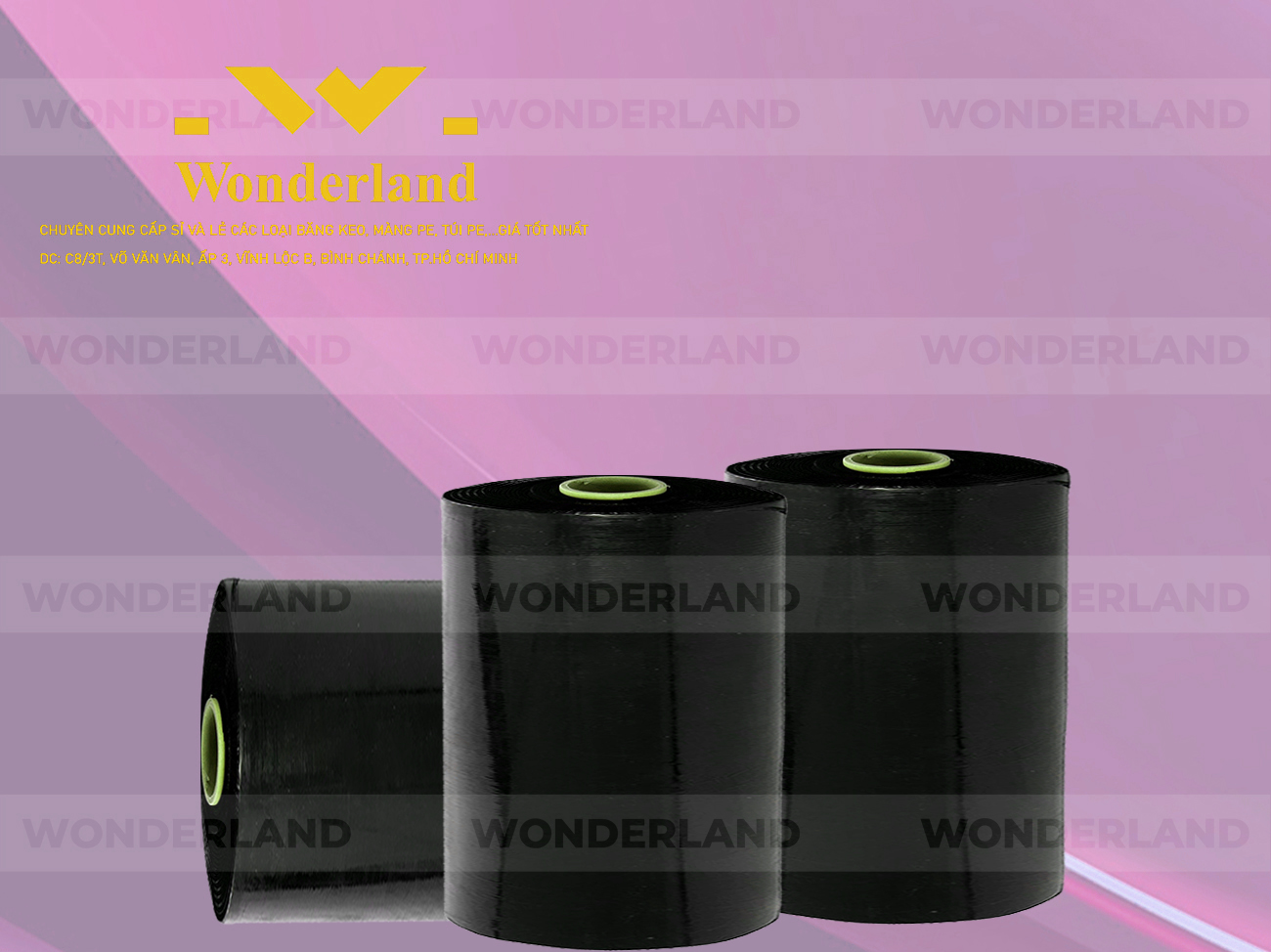 MÀNG PE ĐEN 16KG LÕI 1.2KG CHẤT LƯỢNG CAO WONDERLAND GIÁ SỈ TỐT NHẤT