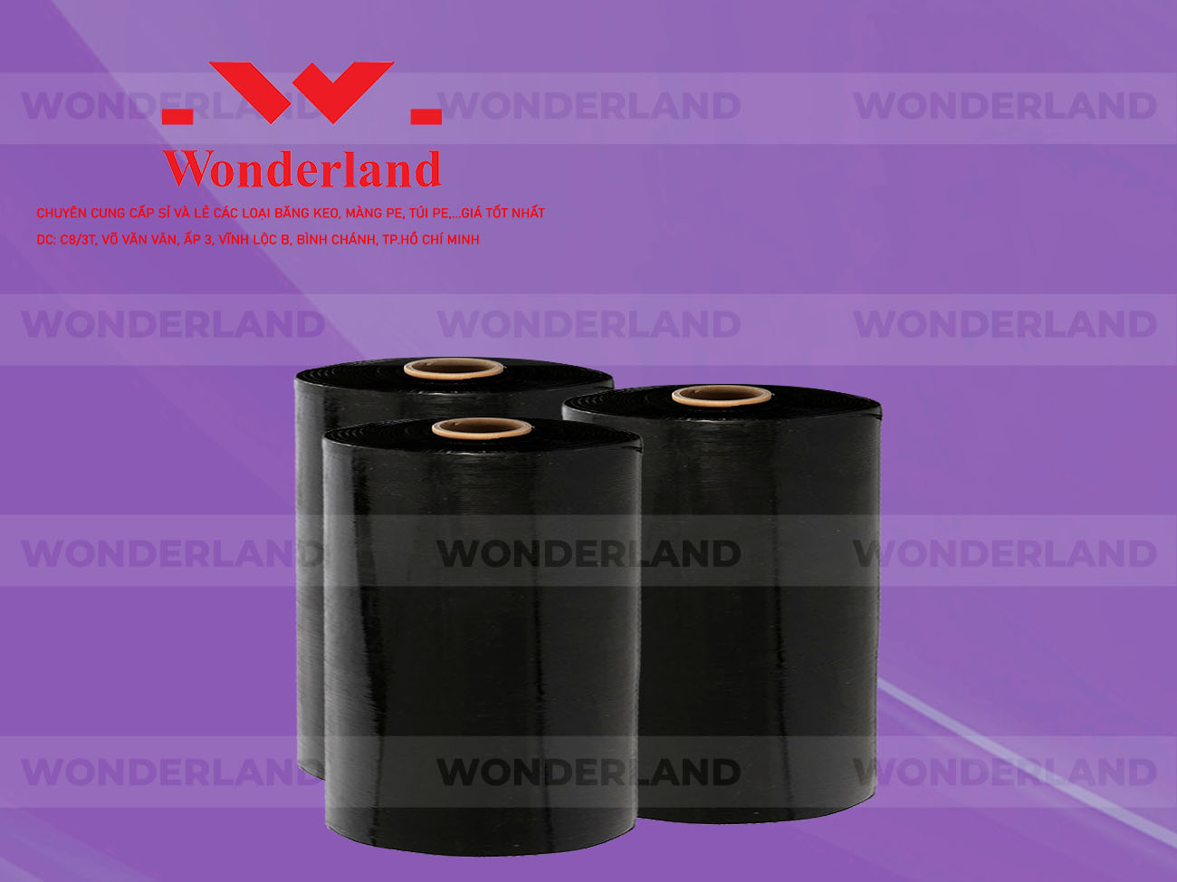 MÀNG PE ĐEN 17.3KG LÕI 1.2KG CHẤT LƯỢNG CAO WONDERLAND GIÁ SỈ TỐT NHẤT
