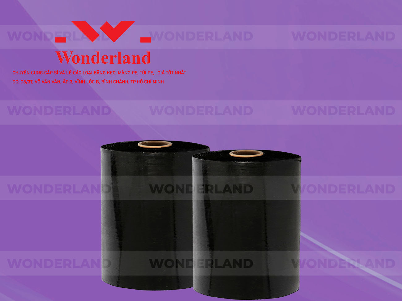 MÀNG PE ĐEN 17.3KG LÕI 1.2KG CHẤT LƯỢNG CAO WONDERLAND