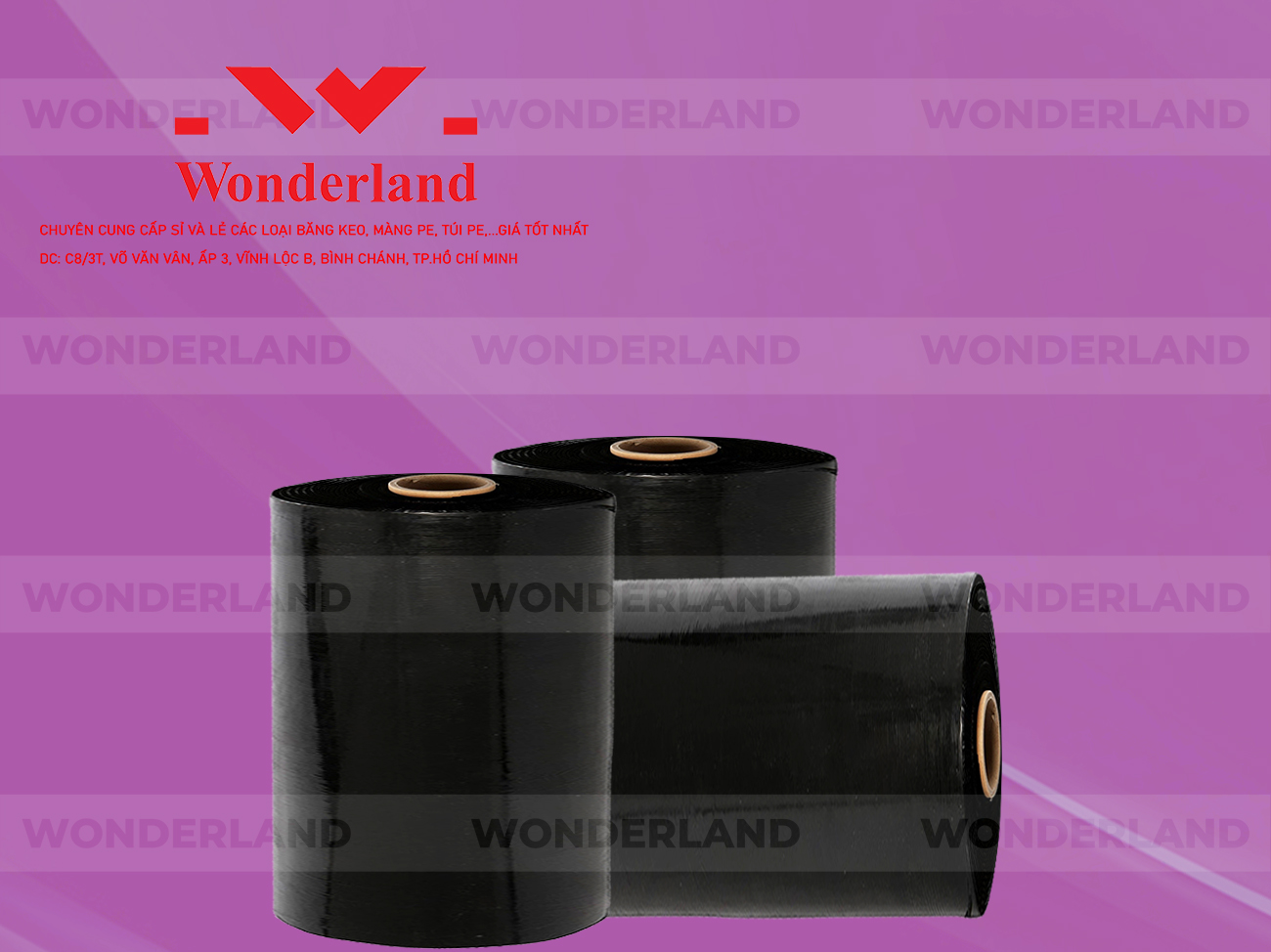 MÀNG PE ĐEN 17.4KG LÕI 1.2KG CHẤT LƯỢNG CAO WONDERLAND GIÁ SỈ TỐT NHẤT