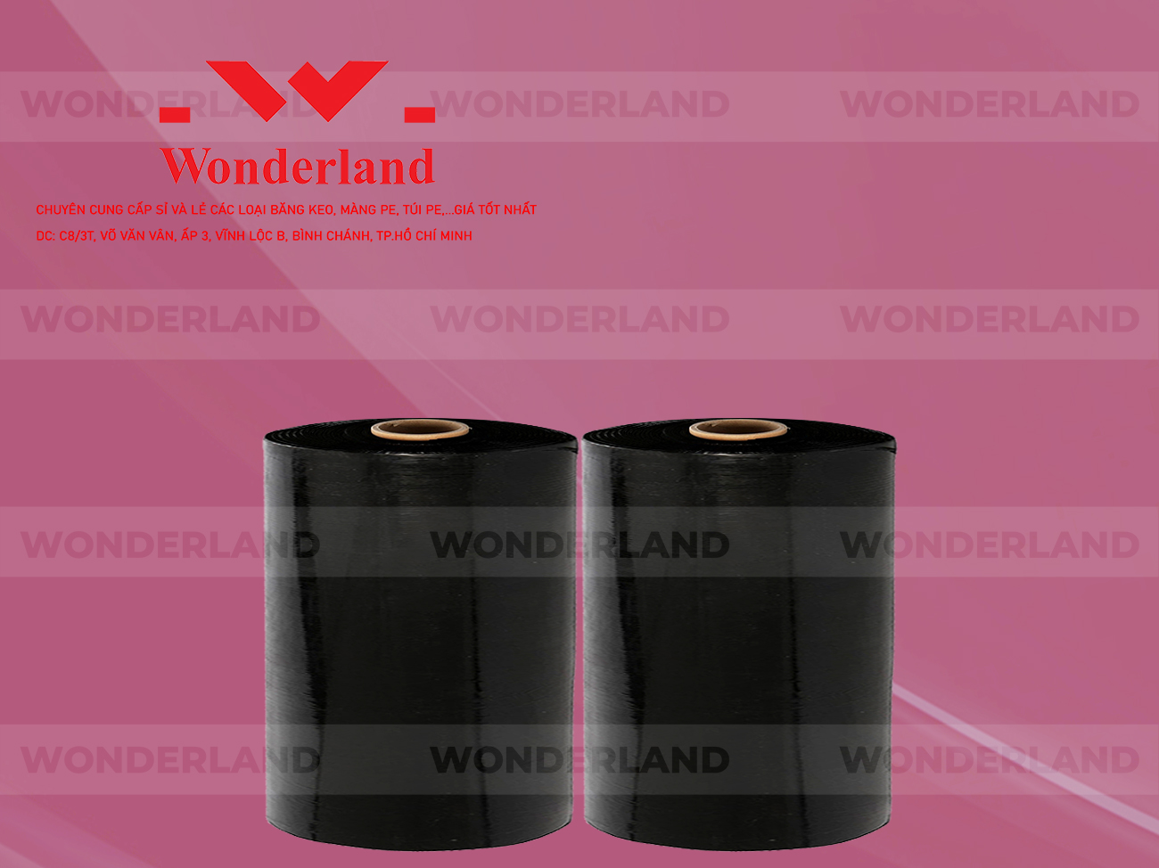 MÀNG PE ĐEN 17.5KG LÕI 1.2KG CHẤT LƯỢNG CAO WONDERLAND