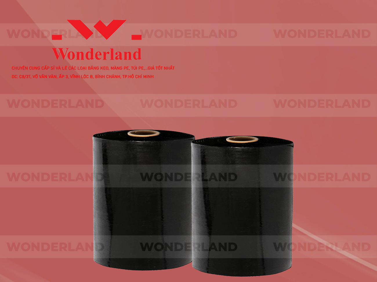 MÀNG PE ĐEN 17.6KG LÕI 1.2KG CHẤT LƯỢNG CAO WONDERLAND