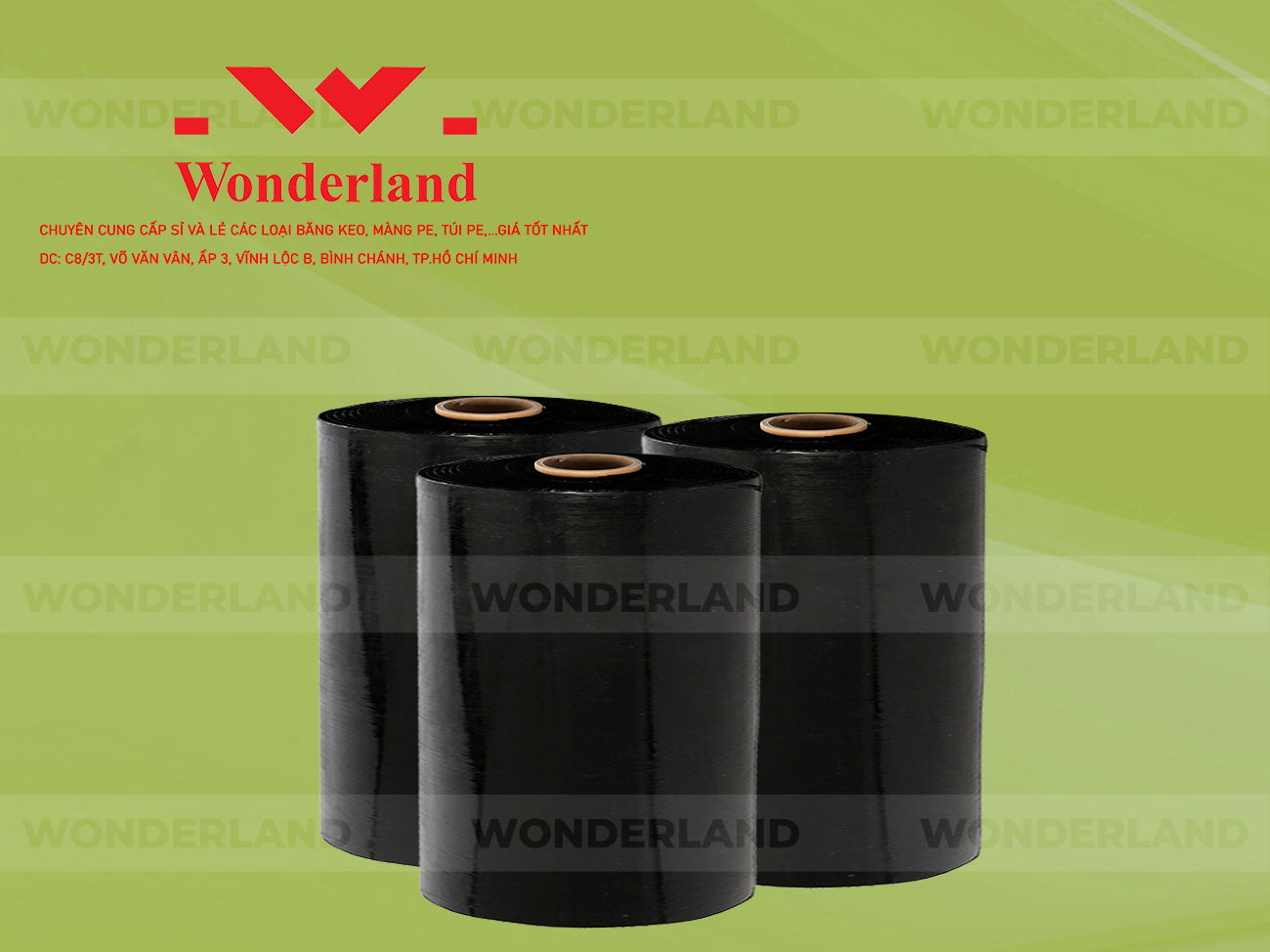 MÀNG PE ĐEN 17.8KG LÕI 1.2KG CHẤT LƯỢNG CAO WONDERLAND GIÁ SỈ TỐT NHẤT