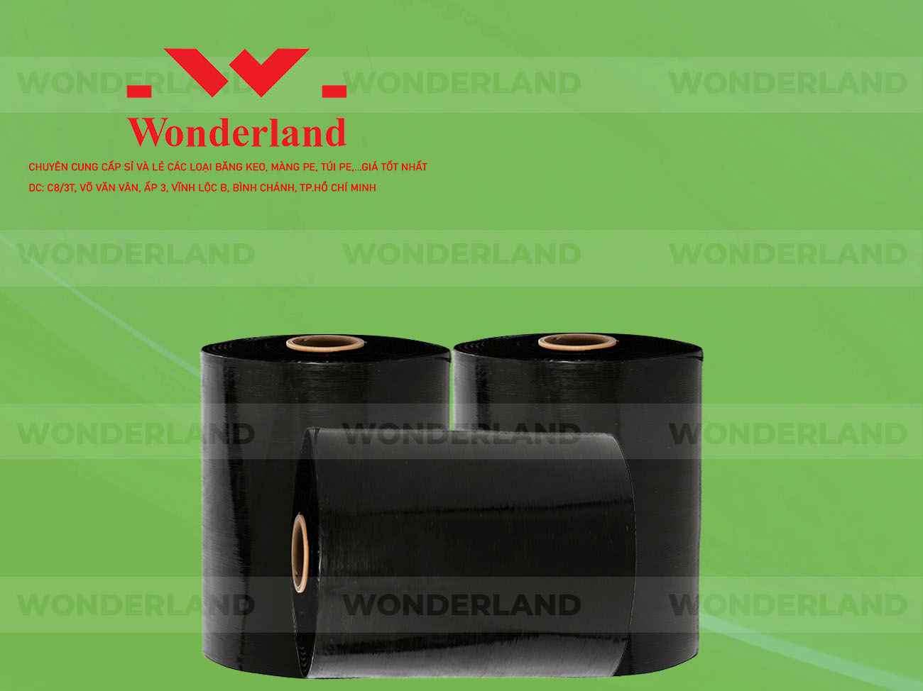 MÀNG PE ĐEN 17.9KG LÕI 1.2KG CHẤT LƯỢNG CAO WONDERLAND GIÁ SỈ TỐT NHẤT