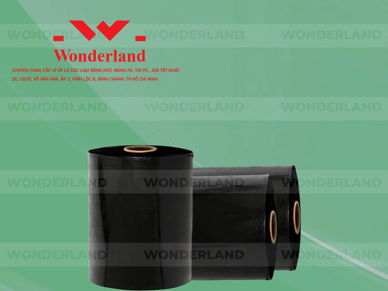 MÀNG PE ĐEN 17KG LÕI 1.2KG CHẤT LƯỢNG CAO WONDERLAND GIÁ SỈ TỐT NHẤT