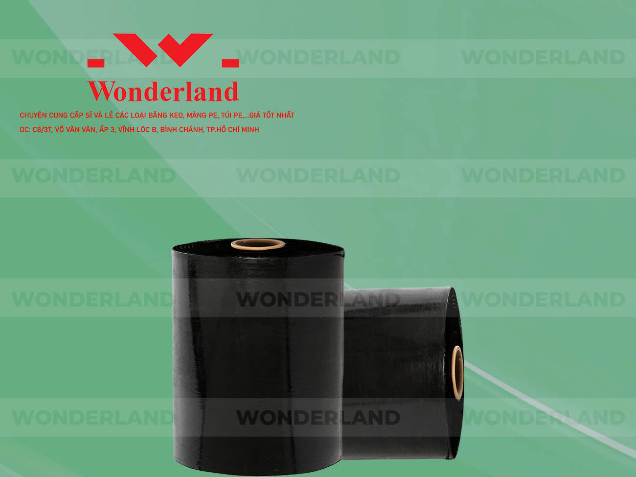 MÀNG PE ĐEN 17KG LÕI 1.2KG CHẤT LƯỢNG CAO WONDERLAND