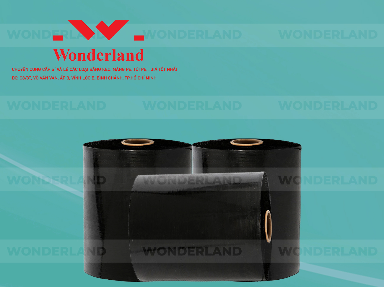 MÀNG PE ĐEN 18.1KG LÕI 1.2KG CHẤT LƯỢNG CAO WONDERLAND GIÁ SỈ TỐT NHẤT