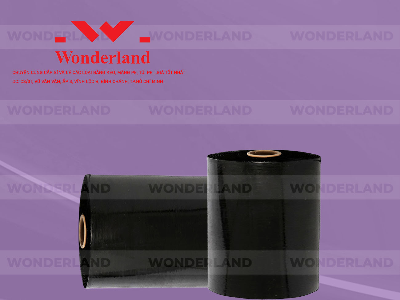 MÀNG PE ĐEN 18.4KG LÕI 1.2KG CHẤT LƯỢNG CAO WONDERLAND