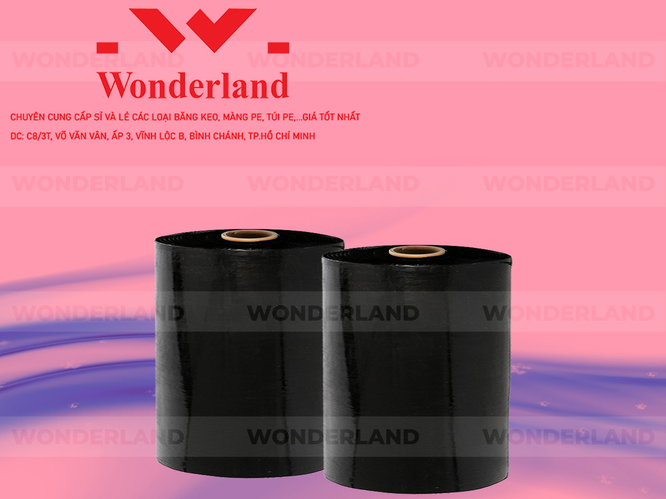 MÀNG PE ĐEN 18.6KG LÕI 1.2KG CHẤT LƯỢNG CAO WONDERLAND