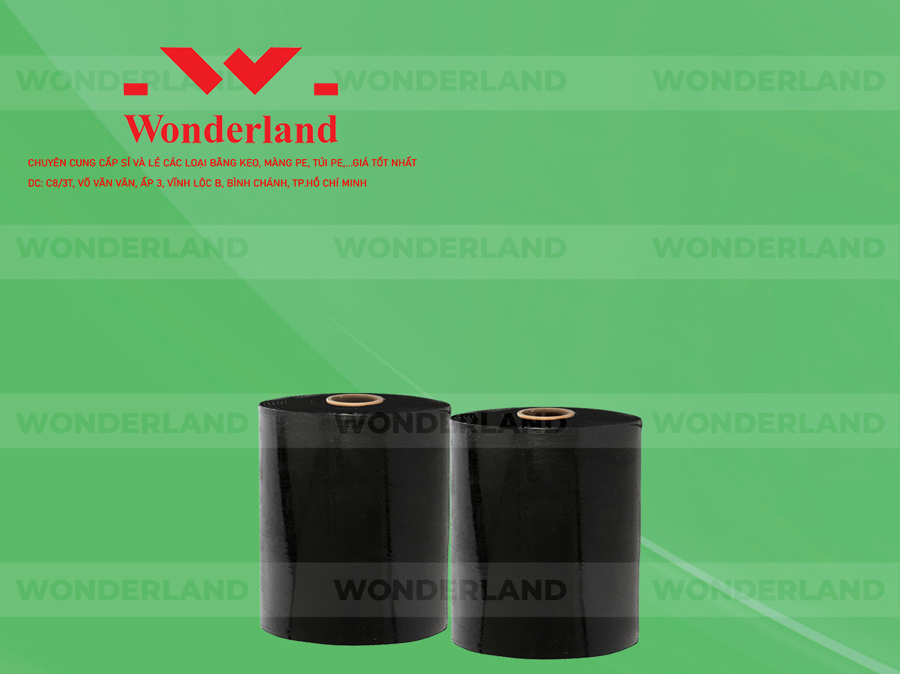MÀNG PE ĐEN 18KG LÕI 1.2KG CHẤT LƯỢNG CAO WONDERLAND