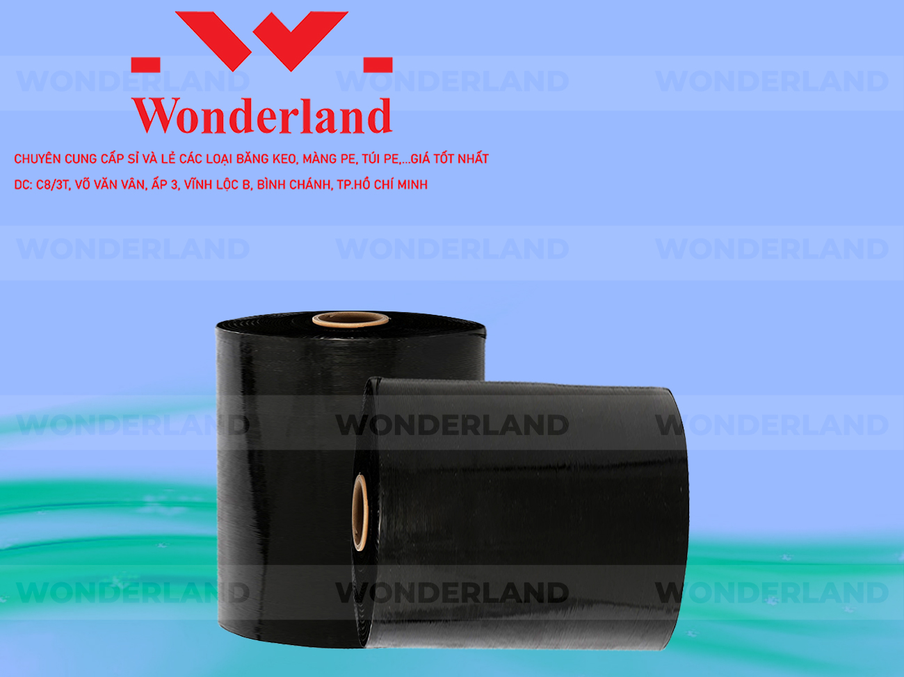 MÀNG PE ĐEN 19.2KG LÕI 1.2KG CHẤT LƯỢNG CAO WONDERLAND