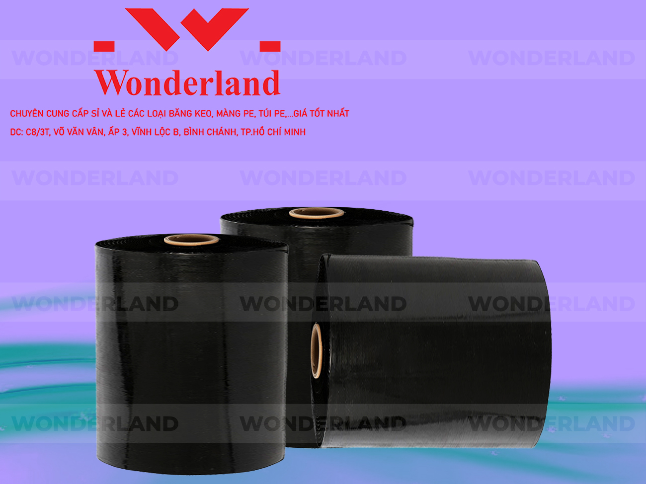 MÀNG PE ĐEN 19.3KG LÕI 1.2KG CHẤT LƯỢNG CAO WONDERLAND GIÁ SỈ TỐT NHẤT